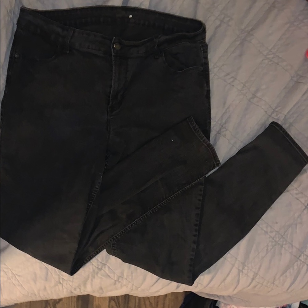 Black High Waist Skinny Jeans